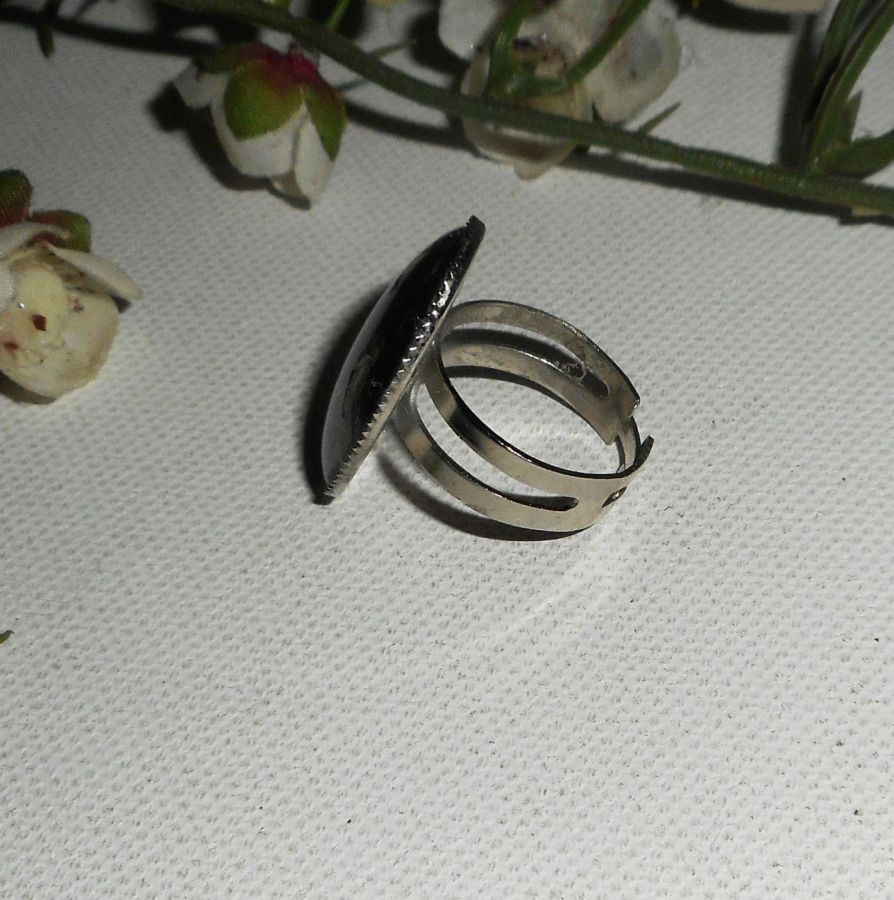 Hæmatit cabochon ring