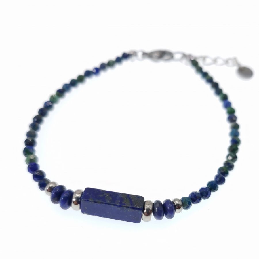 Tyndt armbånd med lapis lazuli sten 