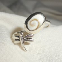 Original 925 sterling sølv ring med Lucia's øje og guldsmed og guldsmed